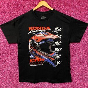 JT Racing x Honda Racing 500 Washed Black T-Shirt Large